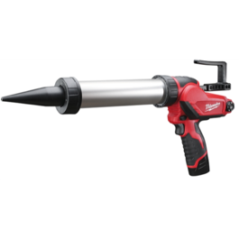 Milwaukee fugepistol M12 PCG/400A-0 med alu  rør til 400ml til poser, løs enhed
